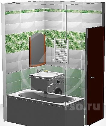 Проект ванны в Балашихе предложенный заказчику нашим партнёром Каро Строй