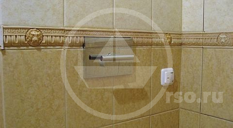 Бордюр со сложным рельефом и выпуклые вставки львиных голов весьма сложен в укладке, особенно во внутренних углах ванной комнаты – зато как великолепно он смотрится!