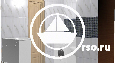 Проект ванной выполненный в 3D даёт объёмное представление о отделке внутреннего пространства, размещения и функционального использования сантехоборудования различного назначения.