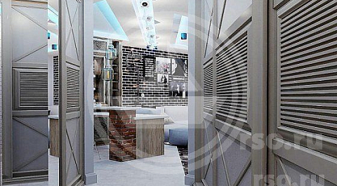 Решётчатые, словно закрытые ставни, по бокам длинного прохода, заканчивающегося кирпичной стеной, как в зеркале отражают английский стиль в интерьере квартиры фото которого здесь представлено. Сдержанная гамма красок подчёркивает настроение свойственное обитателям городских закоулков.