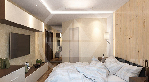 Дизайн гардеробной выдерживается в цветовой гамме окружающих поверхностей, если не требуется контрастного выделения цветом, для деталей.